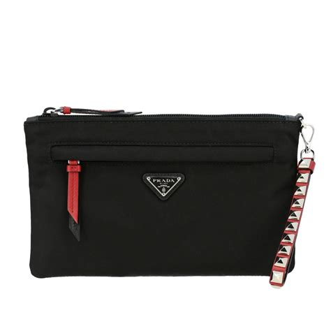 prada small clutch bag|Prada clutch price.